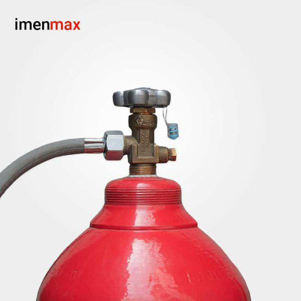 کپسول آتش نشانی CO2 بایا 30 لیتری قرمز ورق فولادی دارای گاز دی اکسید کربن ساخت ایران