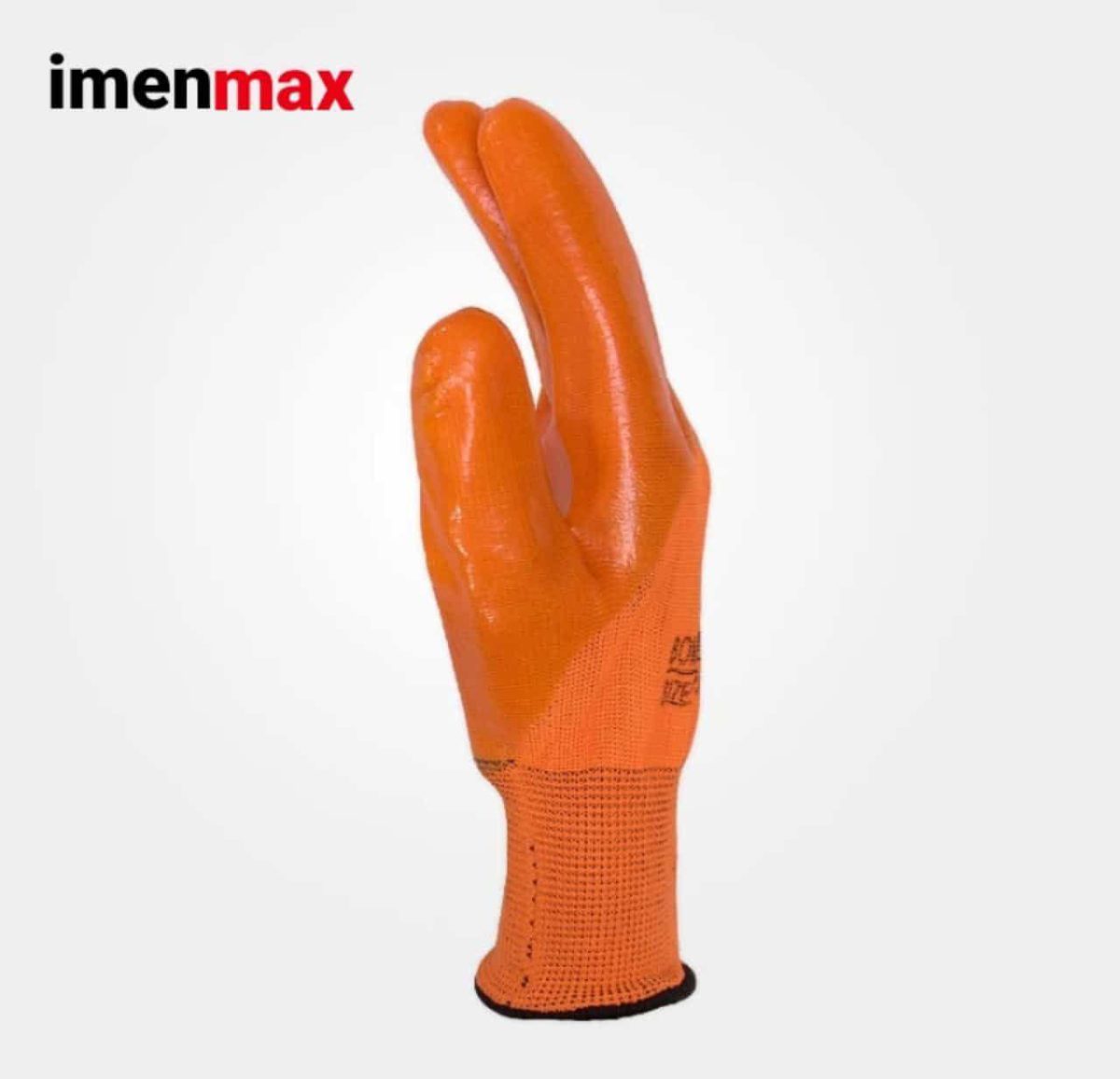 دستکش ایمنی ضد برش ژله ای BOMINO SAFETYبامینو سیفتی نارنجی تهران ارزان ساق کوتاه فلزی چاقو