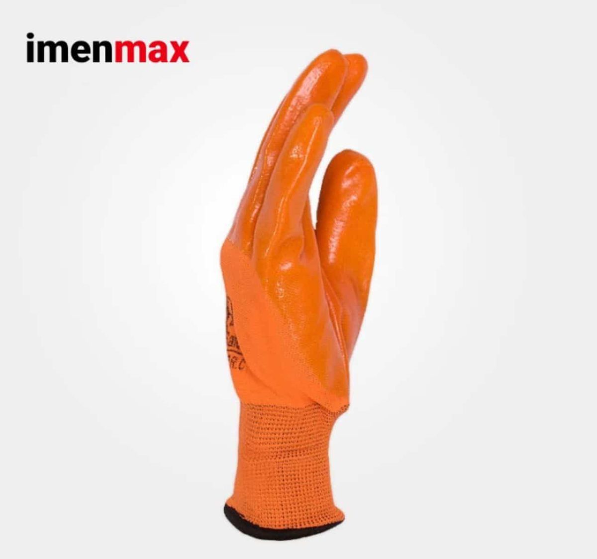 دستکش ایمنی ضد برش ژله ای BOMINO SAFETYبامینو سیفتی نارنجی جنس لاتکس مدل ژله ای ساخت چین