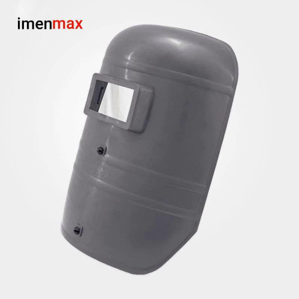 ماسک جوشکاری تک پلاست دستی ساده طوسی