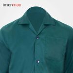 روپوش شلوار کار ساده رنگ بندی سبز استین بلند