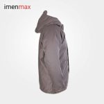 کاپشن مردانه خزدار مشکی طوسی L XL XXL مردانه