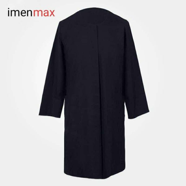 مانتو زنانه یقه گرد مشکی