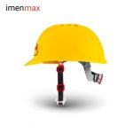 کلاه عایق برق MK6 هترمن زرد پلیمر ارزان کلاه مهندسی ساختمانی