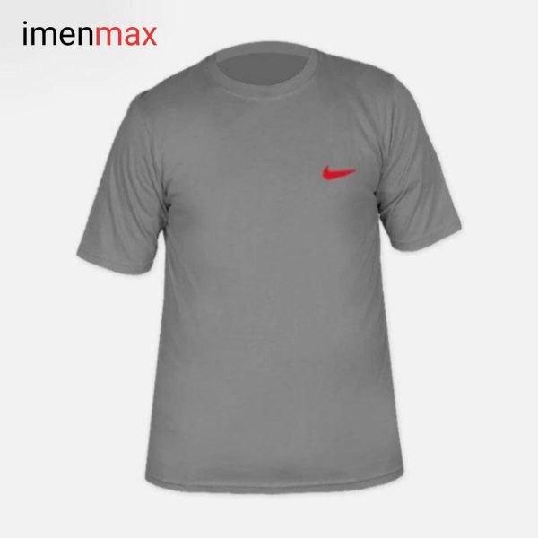 تی شرت یقه گرد طوسی