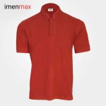 تی شرت جودون یقه دار آجری