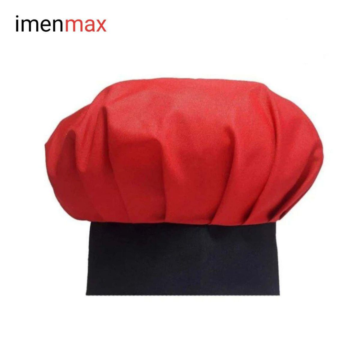 لباس کار آشپزی ست کامل chef مشکی کلاه سرآشپزی مشکی قرمز