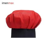 لباس کار آشپزی ست کامل chef مشکی کلاه سرآشپزی مشکی قرمز