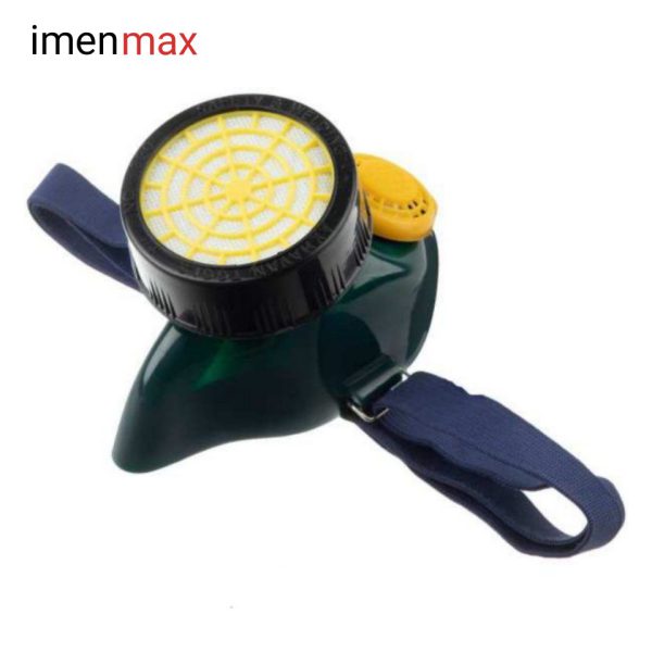 ماسک نیم صورت ذغالی اخوان مدل 320 ، تک فیلتر