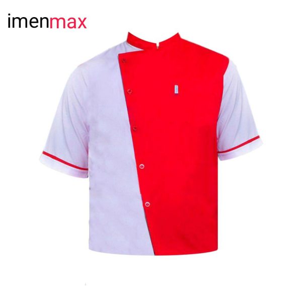 لباس رستورانی مدل آرسن ، لباس آشپزی ، روپوش ، لباس رستورانی سرآشپزی ، لباس آشپز