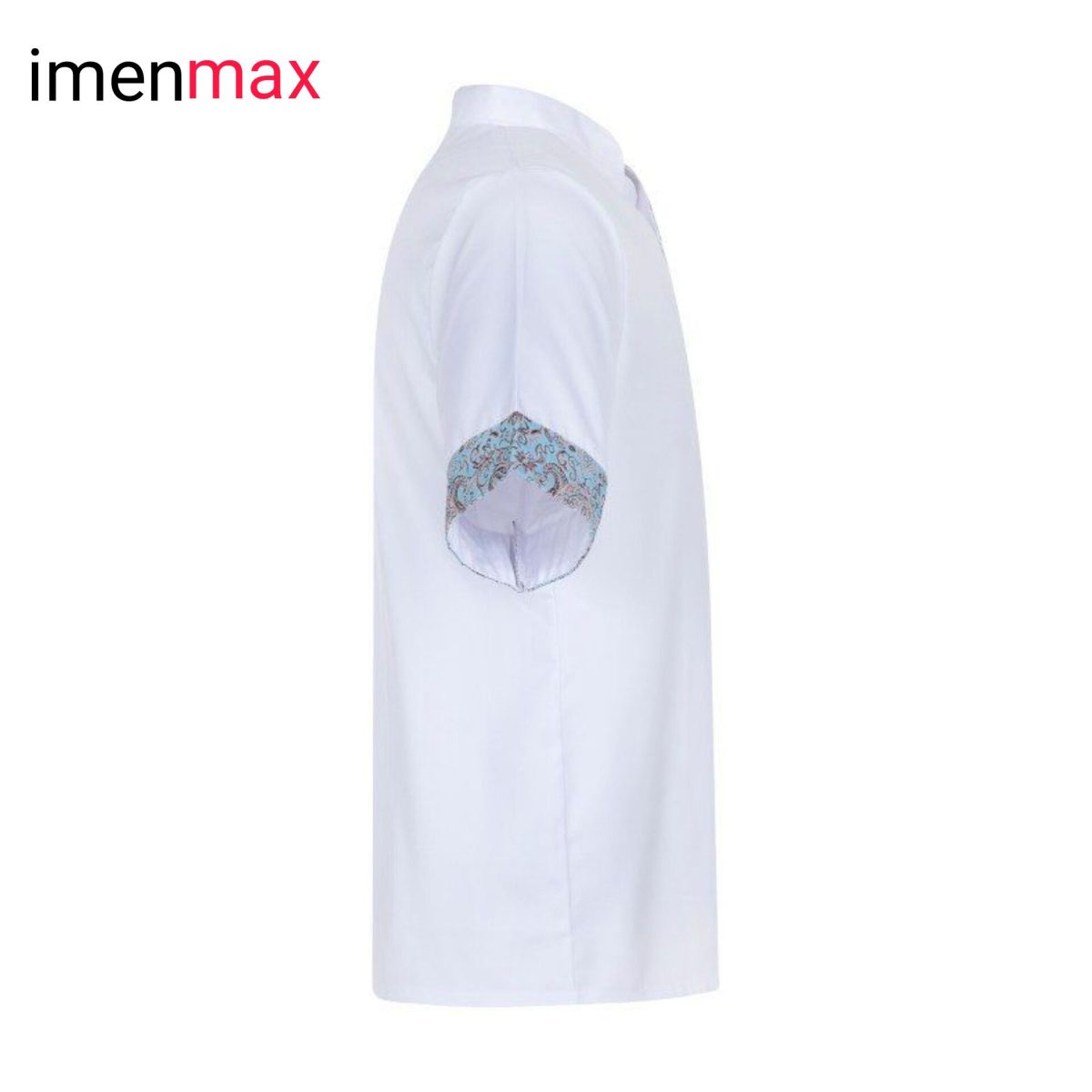 لباس رستورانی کیمیا مدل سروش سفید ، لباس رستورانی سنتی ، لباس آشپزی ، لباس گارسونی ، لباس سرآشپزی